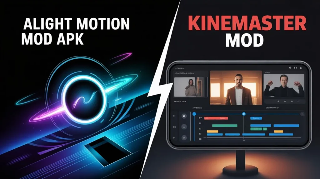 Alight Motion Mod APK vs KineMaster Mod – Advanced Editing Comparison