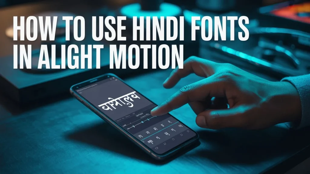 How to Use Hindi Fonts in Alight Motion