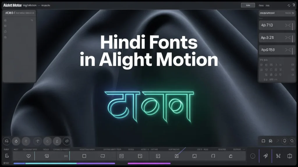 Hindi Fonts in Alight Motion