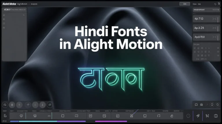 Hindi Fonts in Alight Motion