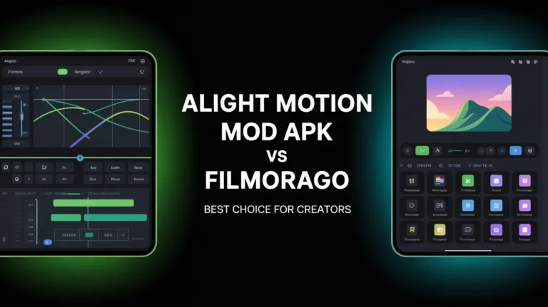 Alight Motion Mod APK vs FilmoraGo