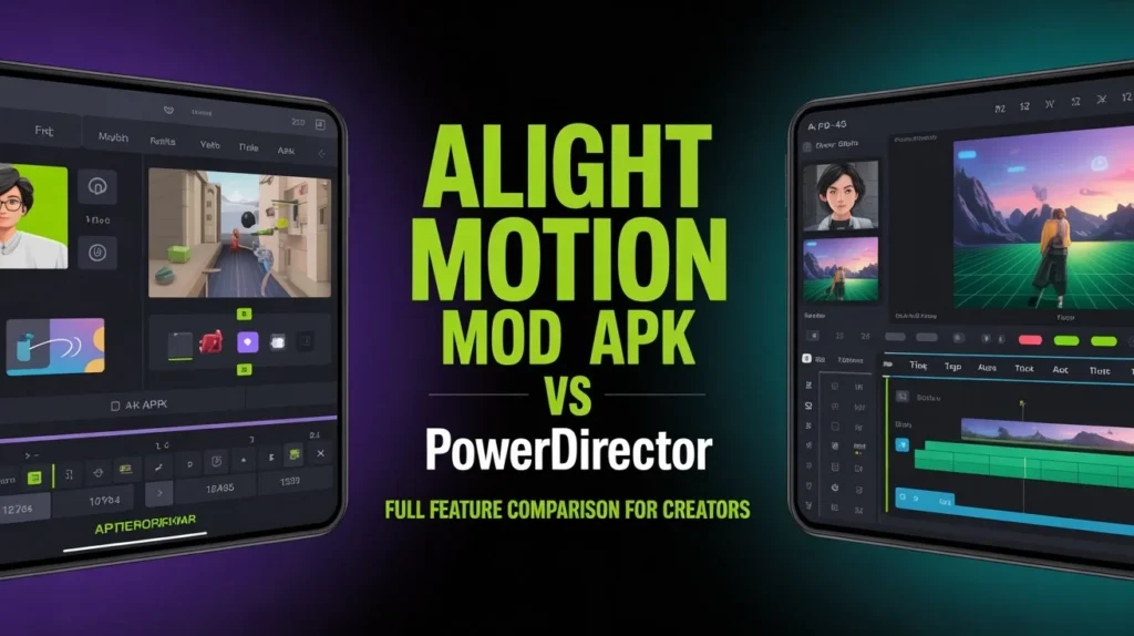 Alight Motion Mod APK vs PowerDirector