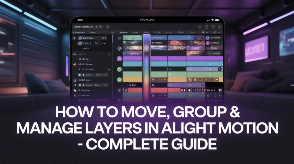 How to Move, Group, and Manage Layers in Alight Motion 