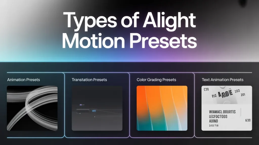 Types of Alight Motion Presets